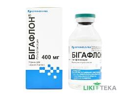 Бигафлон р-р д/инф. 400 мг бутылка 100 мл
