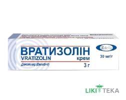 Вратизолін крем 30 мг/г туба 3 г №1