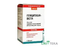 Гемцитабин-Виста пор. лиофил. д/р-ра д/инф. 1000 мг фл. №1