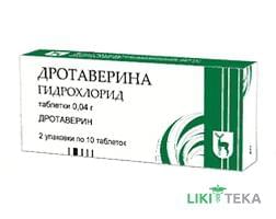 Дротаверина Гидрохлорид табл. 40 мг блистер №20