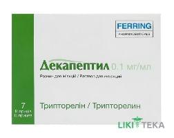 Декапептил р-р д/ин. 0,1 мг шприц 1 мл №7