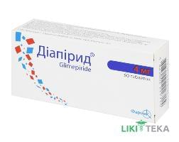 Диапирид табл. 4 мг блистер №60