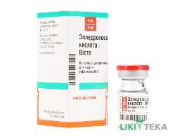 Золедронова Кислота-Віста конц. д/р-ну д/інф. 4 мг/5 мл фл. №1