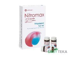 Нитромакс таблетки сублингв. по 0,3 мг №200 (50х4)