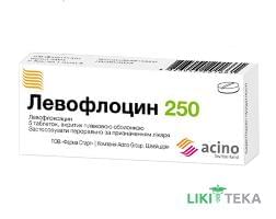 Левофлоцин 250 табл. в/о 250 мг блістер №5