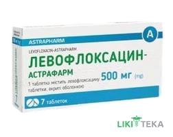 Левофлоксацин-Астрафарм табл. в/о 500 мг блістер №7