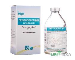 Левофлоксацин р-р д/инф. 0,5% бутылка 150 мл №1