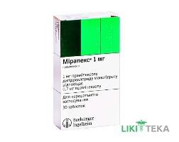 Мірапекс табл. 1 мг блистер №30