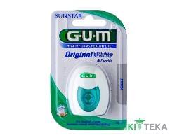 Зубна нитка Gum Original White (Гам Оріджинал Вайт) вощена з фторидом 30 м