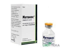 Метакос конц. д/р-ра д/инф. 4 мг/5 мл фл. 5 мл №1