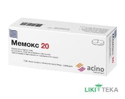 Мемокс 20 табл. п/плен. оболочкой 20 мг блистер №60