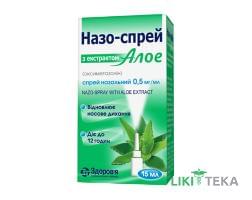 Назо-Спрей С Экстрактом Алоэ спрей назал. 0,5 мг/мл фл. 15 мл №1