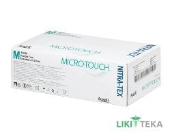 Рукавички Нітрилові Оглядові Без Пудри Micro-Touch Nitra-Tex XS, S, M, L, XL №100