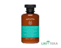 Apivita Hair Care (Апівіта Хеір Кеа) Шампунь для жирних коренів та сухих кінчиків З кропивою і прополісом, 250 мл