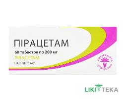 Пирацетам табл. 200 мг блистер №60