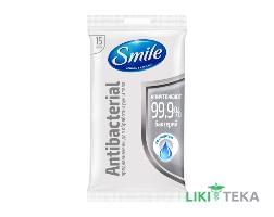 Салфетки Влажные Smile Antibacterial Со Спиртом №15