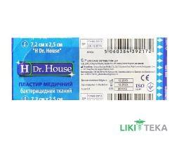 Пластир бактерицидний Dr. House (Доктор Хаус) на тканинній основі 2,5 см х 7,2 см