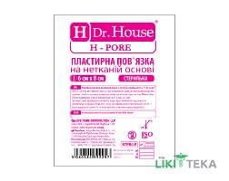 Пов`язка пластирна Dr. House (Доктор Хаус) H-Pore стерильна на нетканій основі 6 см х 8 см