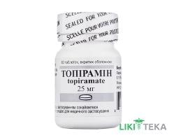 Топирамин табл. п / о 25 мг фл. №60