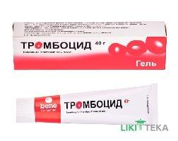 Тромбоцид гель 15 мг/г туба 40 г №1