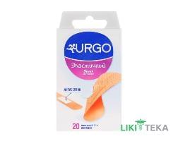 Пластырь медицинский URGO (Урго) набор эластичный с антисептиком 20 штук