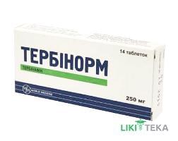 Тербінорм табл. 250 мг блістер №14