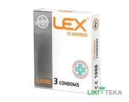 Презервативы LEX (Лекс) Flavored с ароматом клубники 3 шт