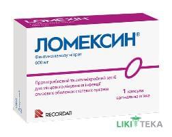 Ломексин капсули вагін. м`як. по 600 мг №1 (1х1)