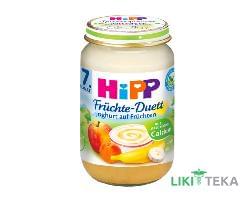 Пюре Фруктове HiPP (ХіПП) Дует Йогурт-Фрукти 160 г, з 7 місяців