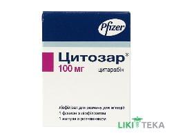 Цитозар ліофіл. д/р-ну д/ін. 100 мг фл., з розч. у амп. 5 мл №1