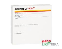 Тіоктацид 600 Т розчин д/ін. по 24 мл (600 мг) в амп. №5