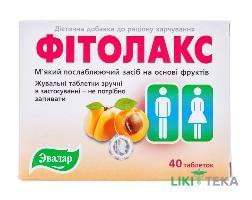 Фітолакс таблетки жув. по 0,5 г №40