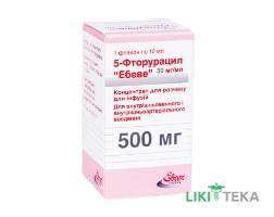 5-Фторурацил Эбеве конц. для р-на д/инф., 50 мг / мл по 10 мл фл. №1