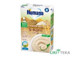 Хумана (Humana) Каша Безмолочна органічна цільнозернова 5 злаків з 6 місяців, 200г