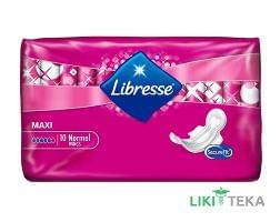 Гігієнічні прокладки Libresse (Лібрес) Maxi Normal Wing №10