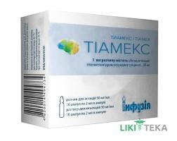 Тіамекс р-н д/ін. 50 мг/мл амп. 2 мл №10