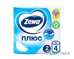 Папір туалетний Zewa Плюс 2-х шарова, біла №4