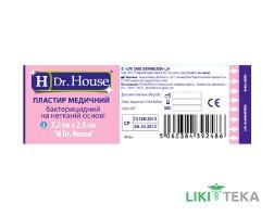 Пластырь бактерицидный Dr. House (Доктор Хаус) 2,5 см х 7,2 см на нетканой основе