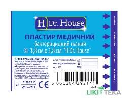Пластырь бактерицидный Dr. House (Доктор Хаус) на тканевой основе 3,8 см х 3,8 см