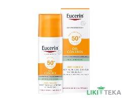Eucerin ОилКонтроль Сонлцезащитный Гель-Крем SPF-50 + д/лица мат. эффект, 50 мл