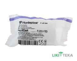 Бинт еластичний медичний фіксуючий Нордепласт (Nordeplast) НордЕласт 6см х 4м
