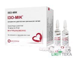 Ізо-Мік концентрат для р-ну д/інф., 1 мг/мл по 10 мл в амп. №10