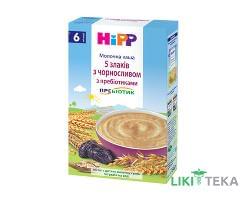 Каша Молочная HiPP (ХиПП) 5 злаков с черносливом с пребиотиками с 6 месяцев, 250г