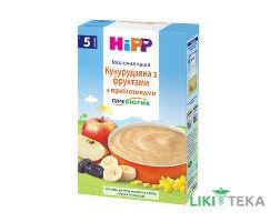 Каша Молочная HiPP (ХиПП) кукурузная с фруктами с пребиотиками с 5 месяцев, 250г