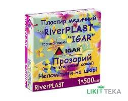 Пластир медичний Ігар RiverPlast Прозорий 1 см х 500 см котушка, на п/ет. основі №1