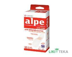 Алпе (Alpe) Пластырь Медицинский прозрачный, классик, 76х19мм №10