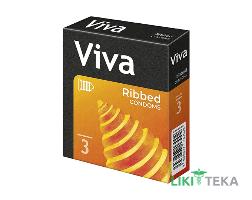 Презервативы латексные Viva ребристые 3 шт