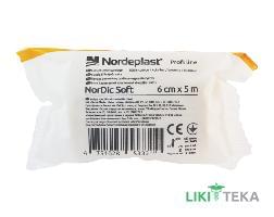 Бинт эластичный медицинский Нордепласт (Nordeplast) Нордик Софт, хлопок, 6 см х 5м