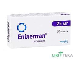 Епілептал таблетки по 25 мг №30 (10х3)