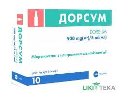 Дорсум р-р д/ин. 500 мг/5 мл амп. 5 мл №10